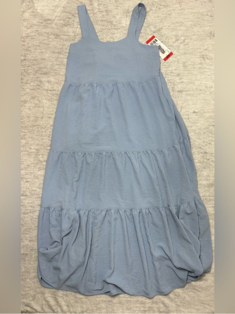 Black Bow Tiered Maxi Dress